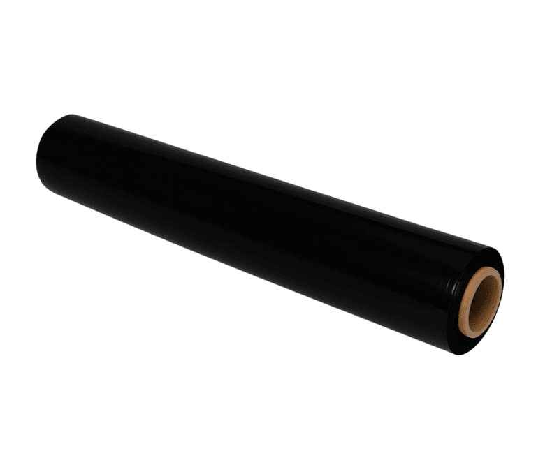 Handwikkelfolie Zwart – 50cm x 300m x 20my